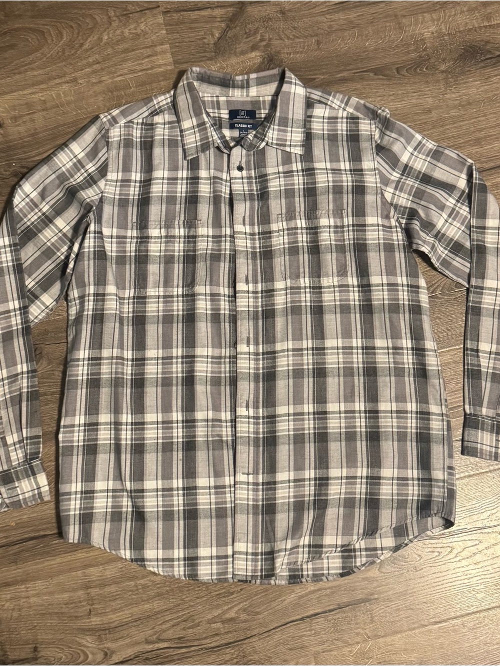 George Classic Fit Plaid Button Down Shirt